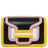 Alpha black and multicolor handbag