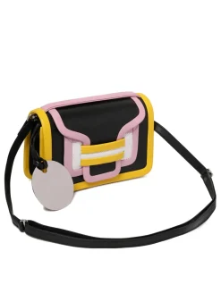 Alpha black and multicolor handbag