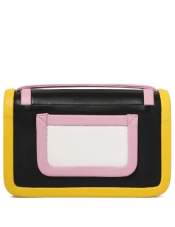 Alpha black and multicolor handbag