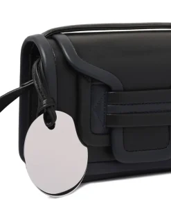 Alpha black and navy handbag
