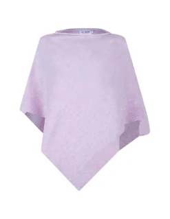 Auguste lilac cashmere poncho