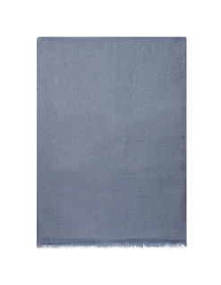 Avio blue cashmere blend scarf
