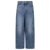 Balloon denim pants
