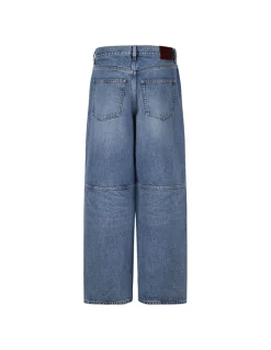 Balloon denim pants