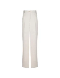 Beige linen pants