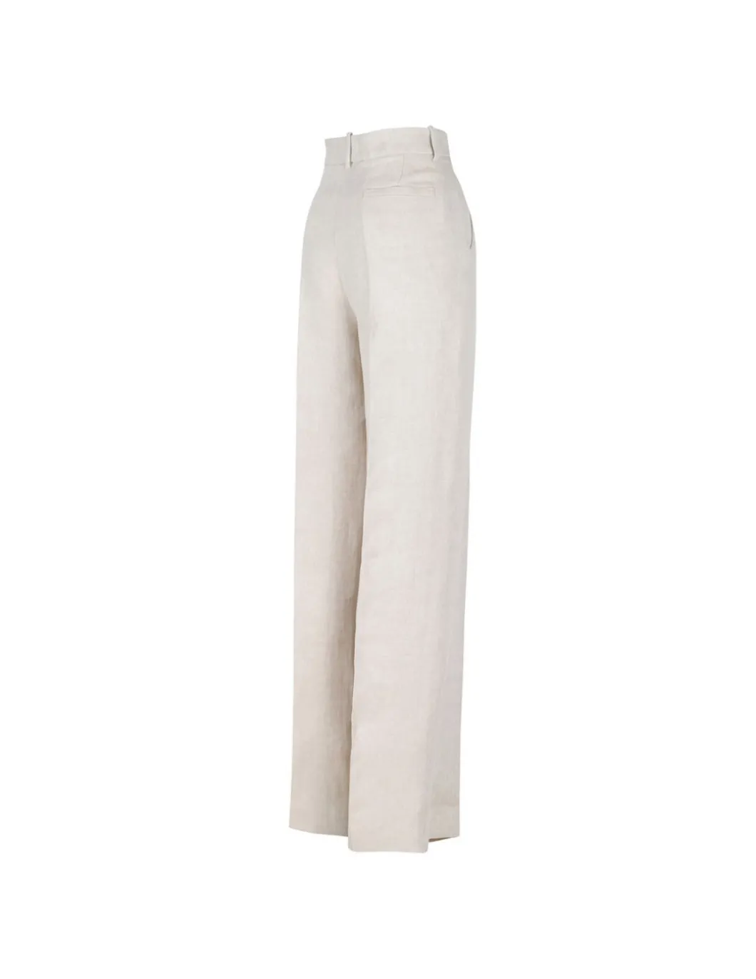 Beige linen pants