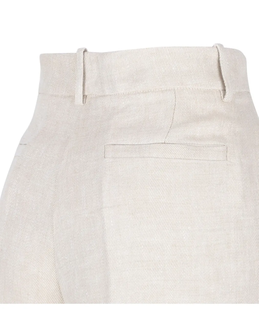 Beige linen pants