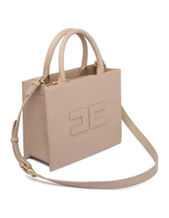 Beige tote bag