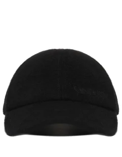 Black cashmere vintage cap