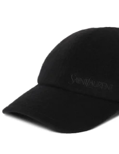 Black cashmere vintage cap