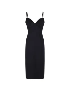 Black crepe dress