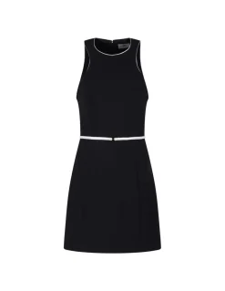 Black crepe dress
