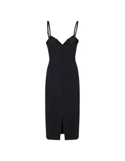 Black crepe dress