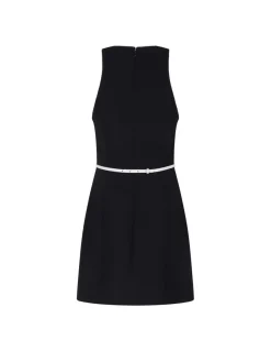 Black crepe dress