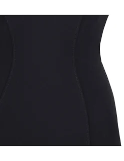 Black crepe dress