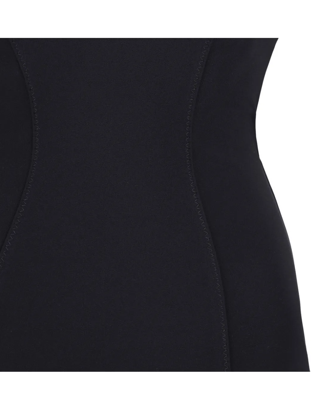 Black crepe dress