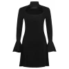 Black cut-out mini dress