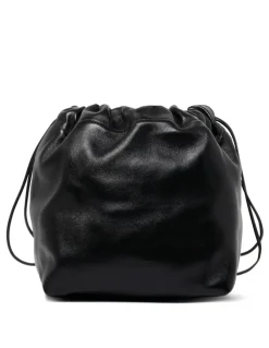 Black drawstring bag