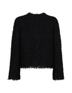Black lamé cardigan