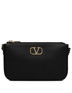 Black leather mini bag