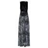 Black sheer dress with sequin embroidery