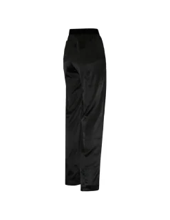 Black silk pants