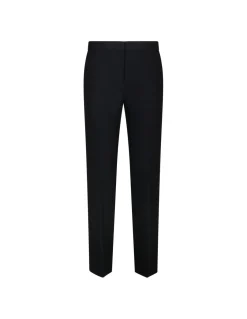 Black slim-cut tailored pants