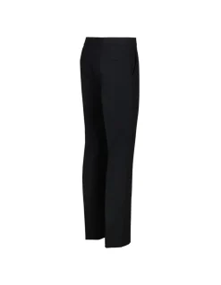 Black slim-cut tailored pants