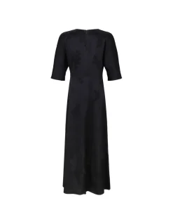 Black slit dress