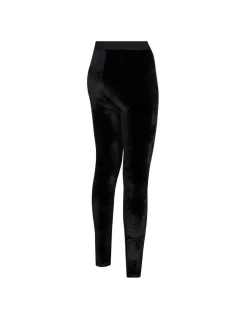 Black velvet leggings