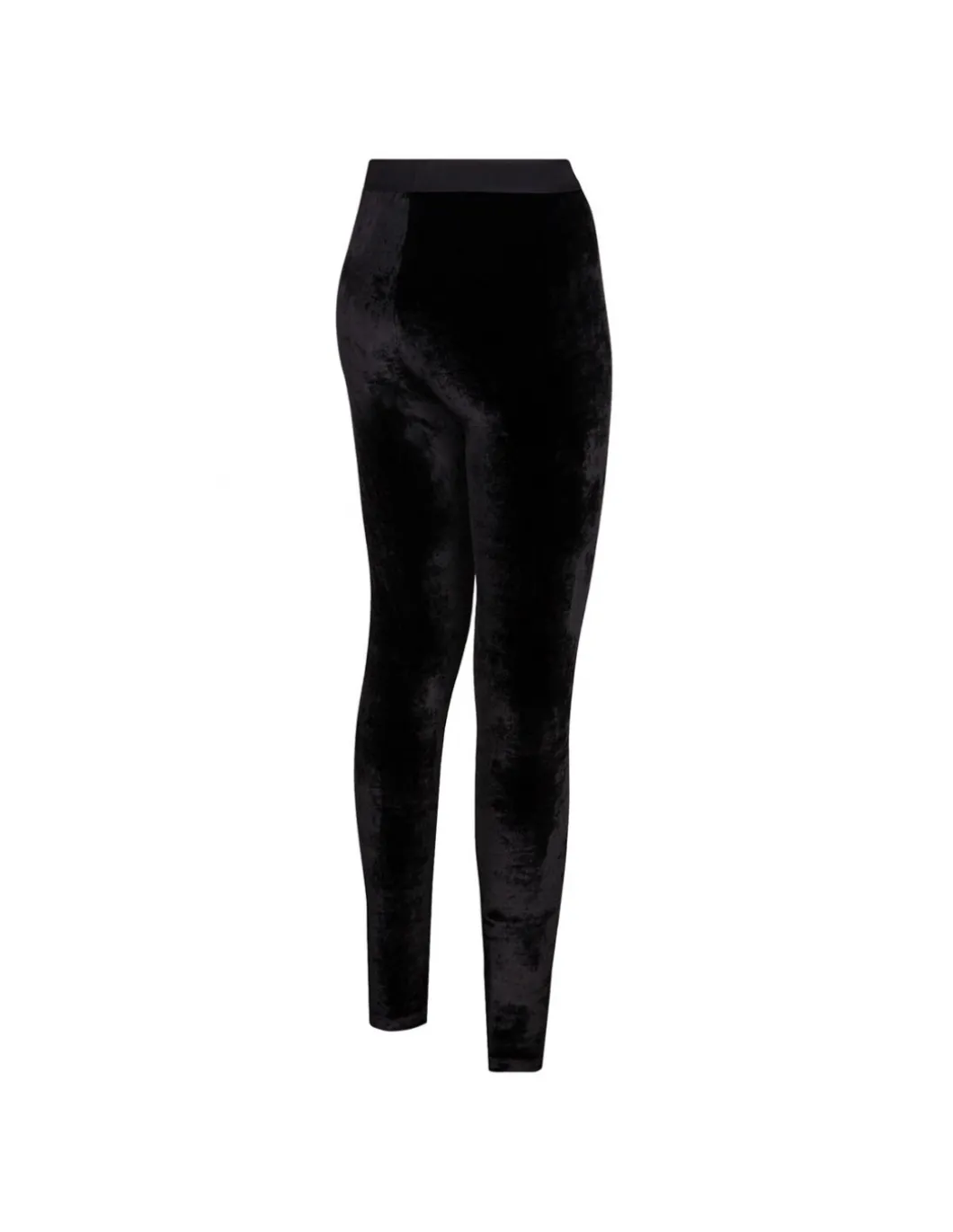 Black velvet leggings