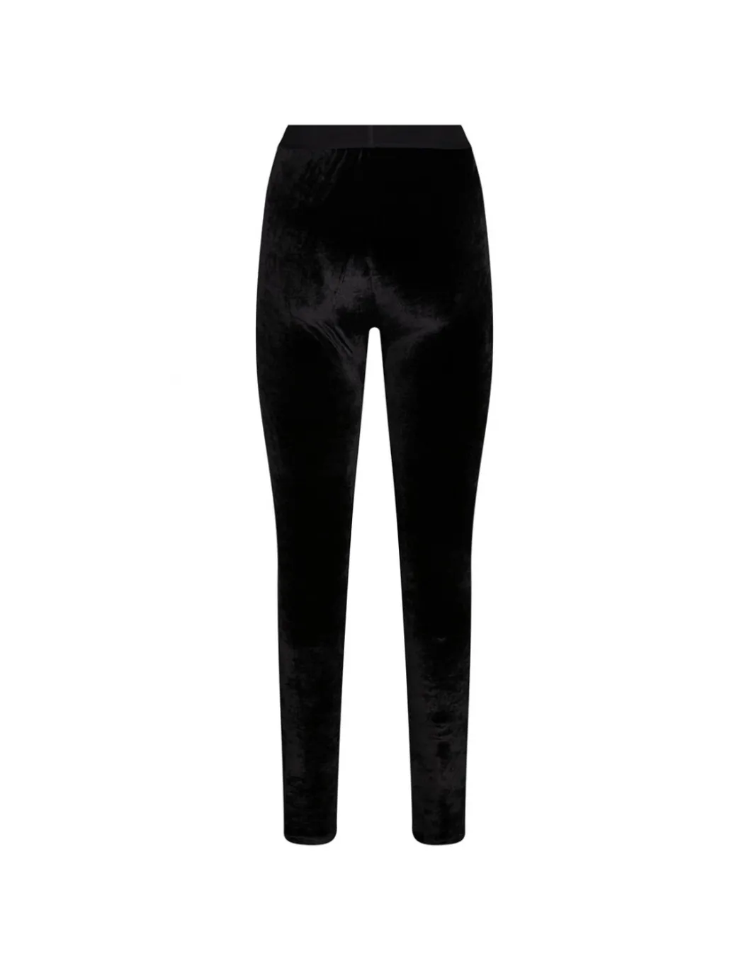Black velvet leggings