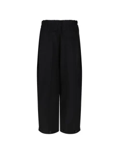 Black wool pants