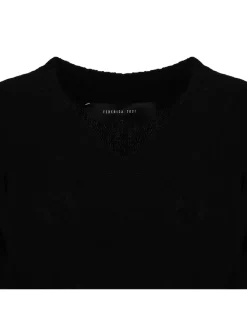 Black wool sweater