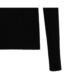 Black wool sweater