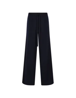 Blue knit pants