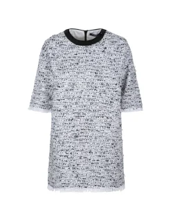 Bouclé tweed T-shirt