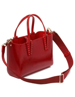 Cabata mini patent tote bag