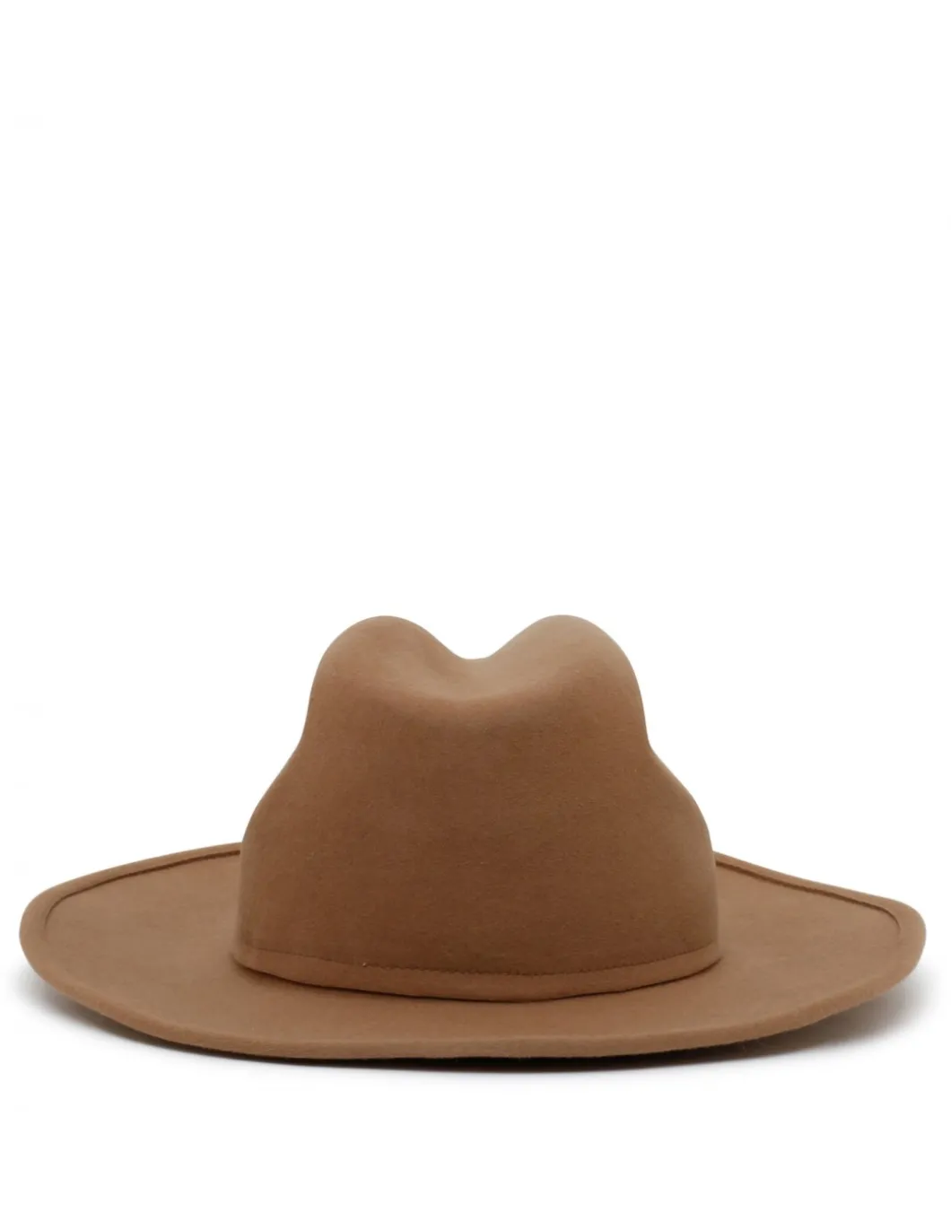 Camel rabbit felt fedora hat