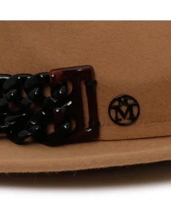 Camel rabbit felt fedora hat