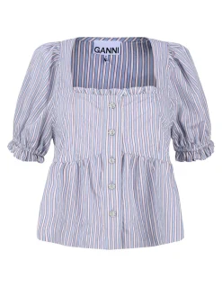 Candy striped blouse