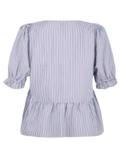 Candy striped blouse