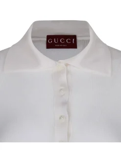 Cashmere and silk polo top