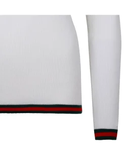 Cashmere and silk polo top