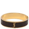 Cassandre leather and metal bracelet