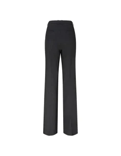 Charcoal melange wool pants
