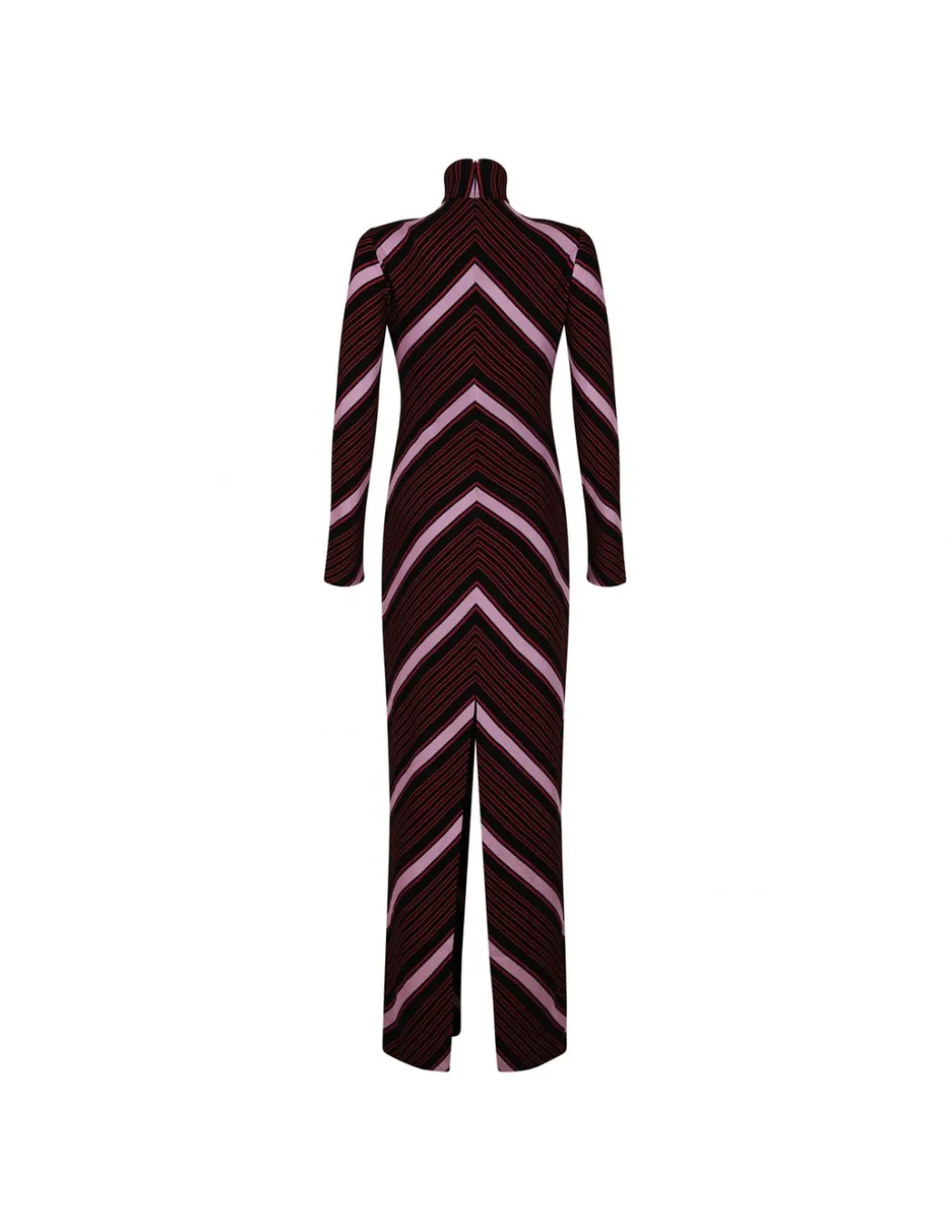 Chevron knit maxi dress