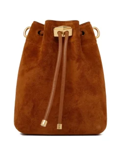 Chinch suede mini bucket bag