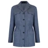 Cinched denim jacket