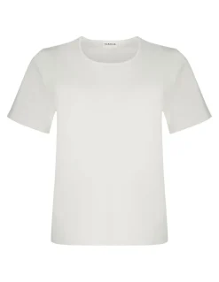 Cream white viscose blend top
